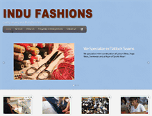 Tablet Screenshot of indufashions.com
